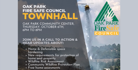 Oak Park Fire Safe Council Announces a Town Hall Meeting